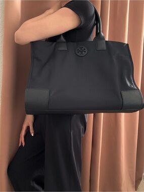 Tory Burch Black Nylon Tote